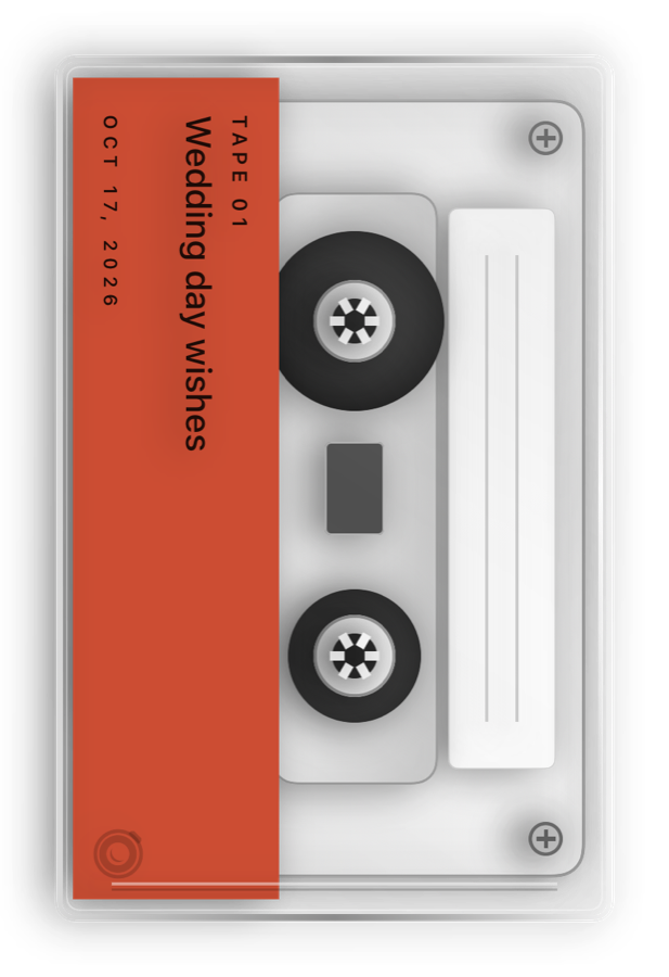 A voice message cassette